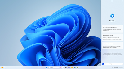Una captura de pantalla de Windows Copilot en ejecución en Windows 11