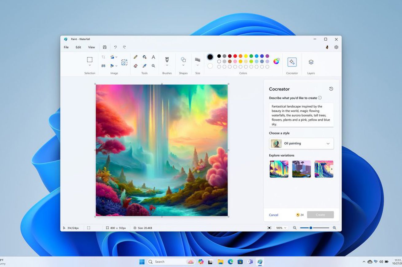 Paint Cocreator la nueva función de Microsoft Paint que genera