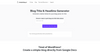 Blog Title & Headline Generator