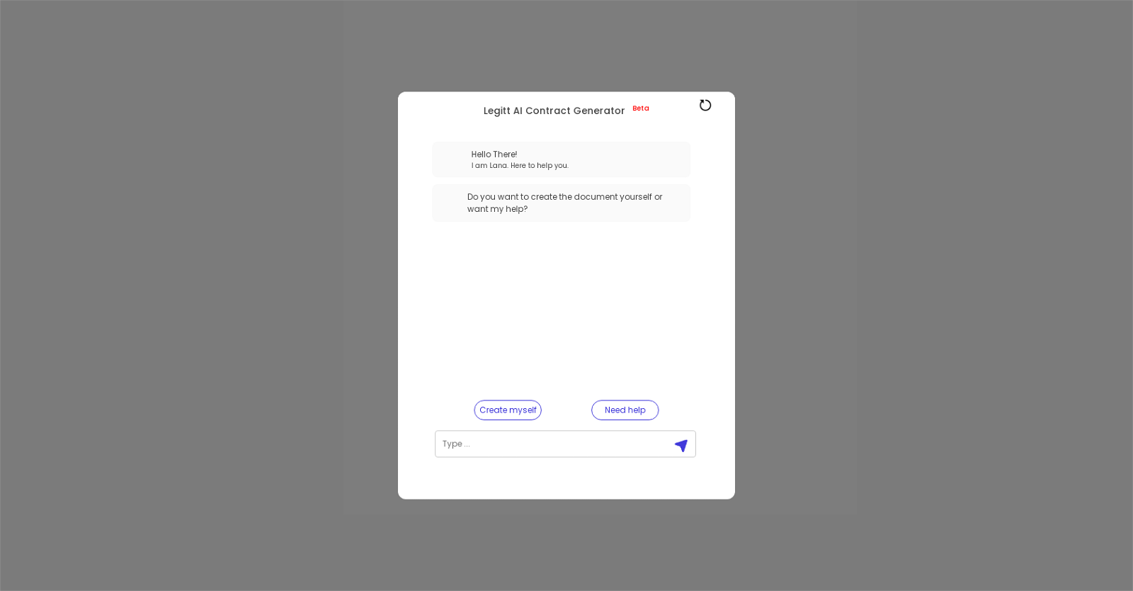 Legitt AI Contract Generator